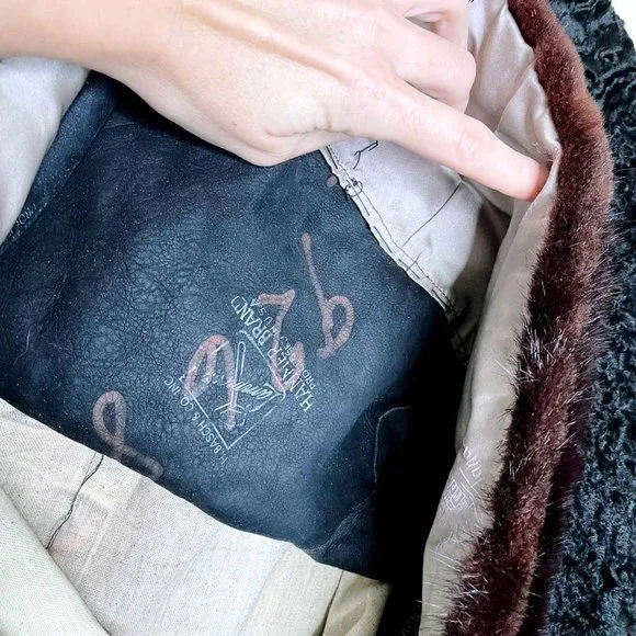 ⚡️SOLD⚡️ vintage fontana persian lamb opera coat - size small - Picture 7 of 10